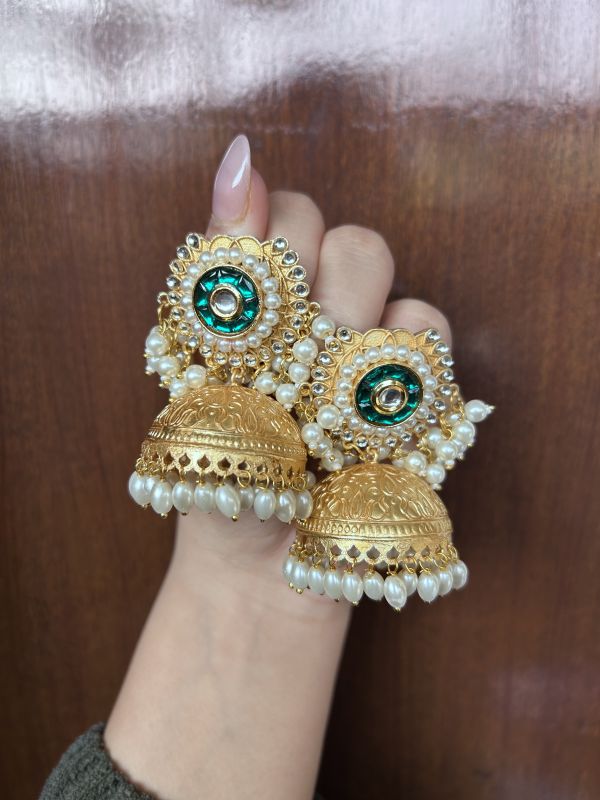Emerald jhumki