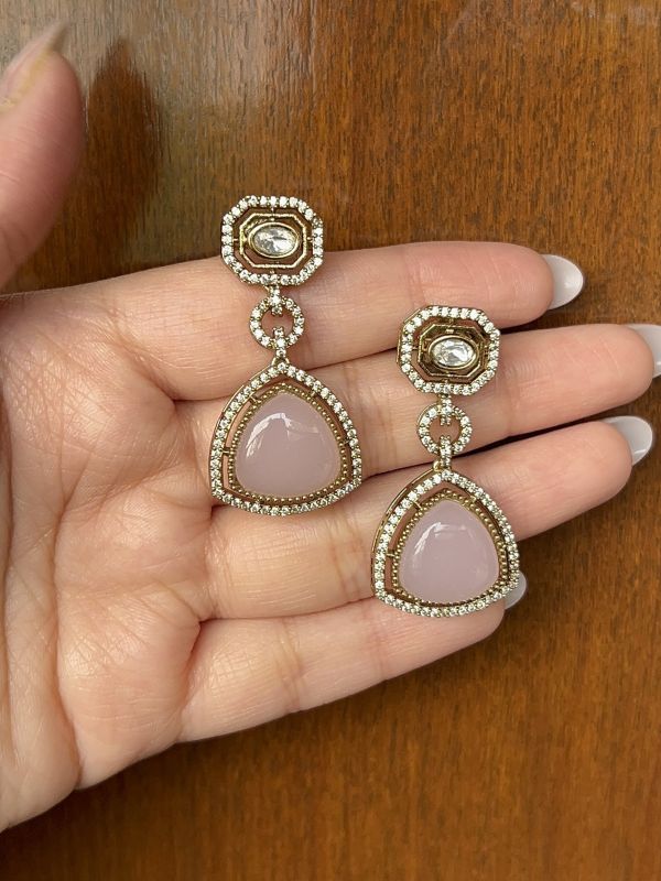 Premium Crystal Stone Droplet Earrings